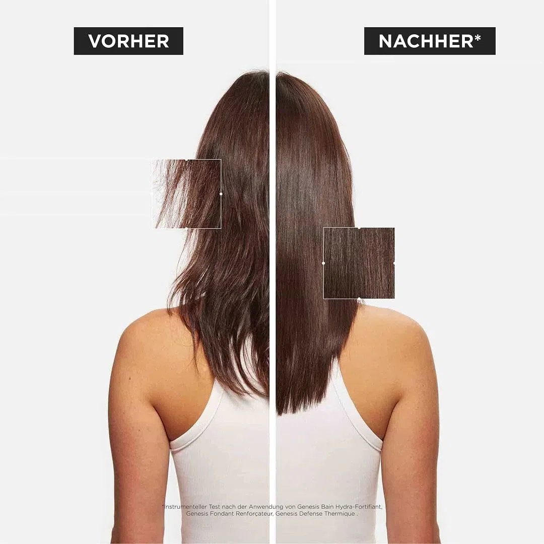 Kérastase Stärkende Haarmaske für brüchiges und strapaziertes Haar, Aufbauend und effektiv gegen Haarausfall, Masque Reconstituant, Genesis, 200 ml