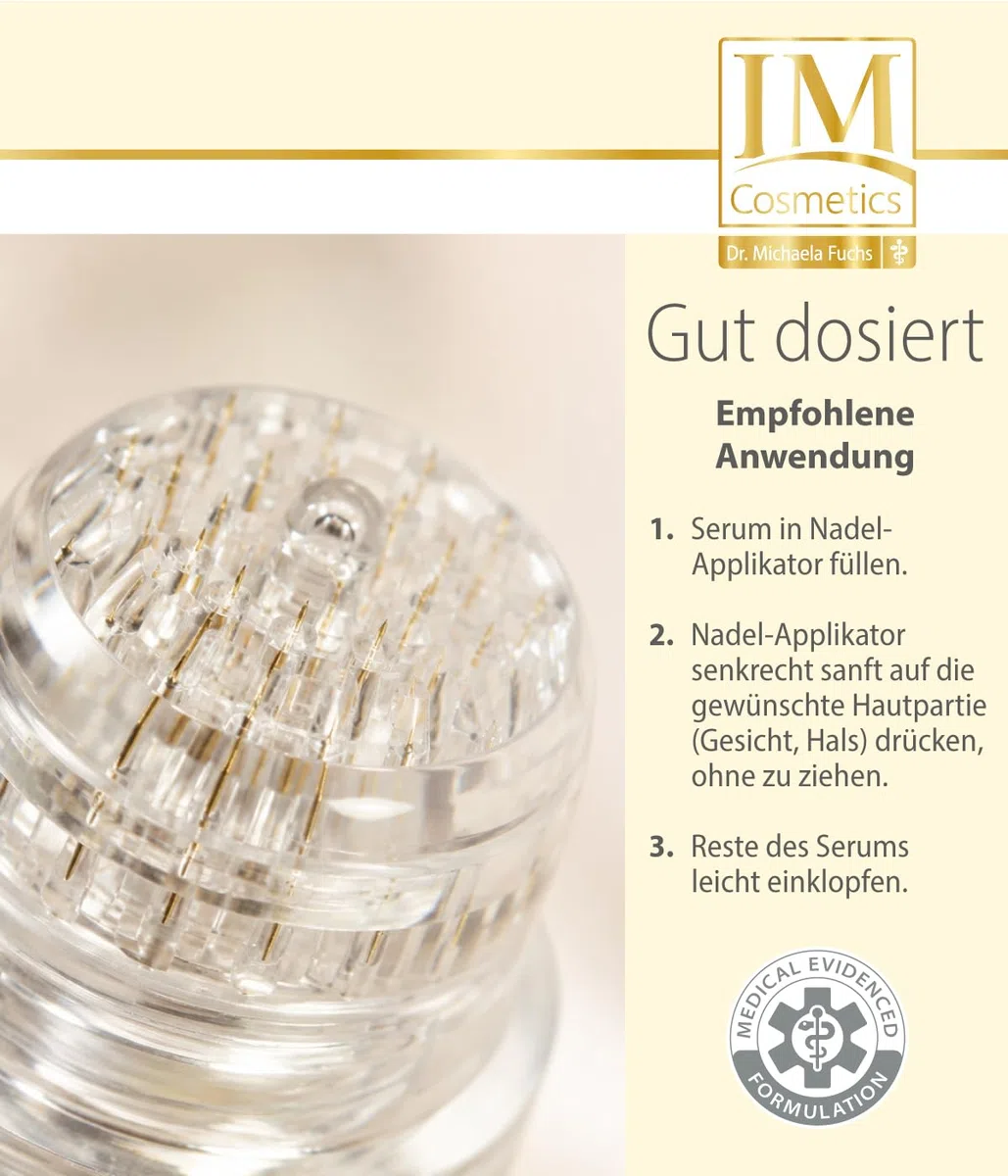 Genius IM Cosmetics MicroInfusion Pure Hyaluronic Set 4-tlg. 2-Fach Hyaluronsäure & Peptide für die natürliche Kollagenproduktion, für glattere & straffere Haut - Dr. Michaela Fuchs