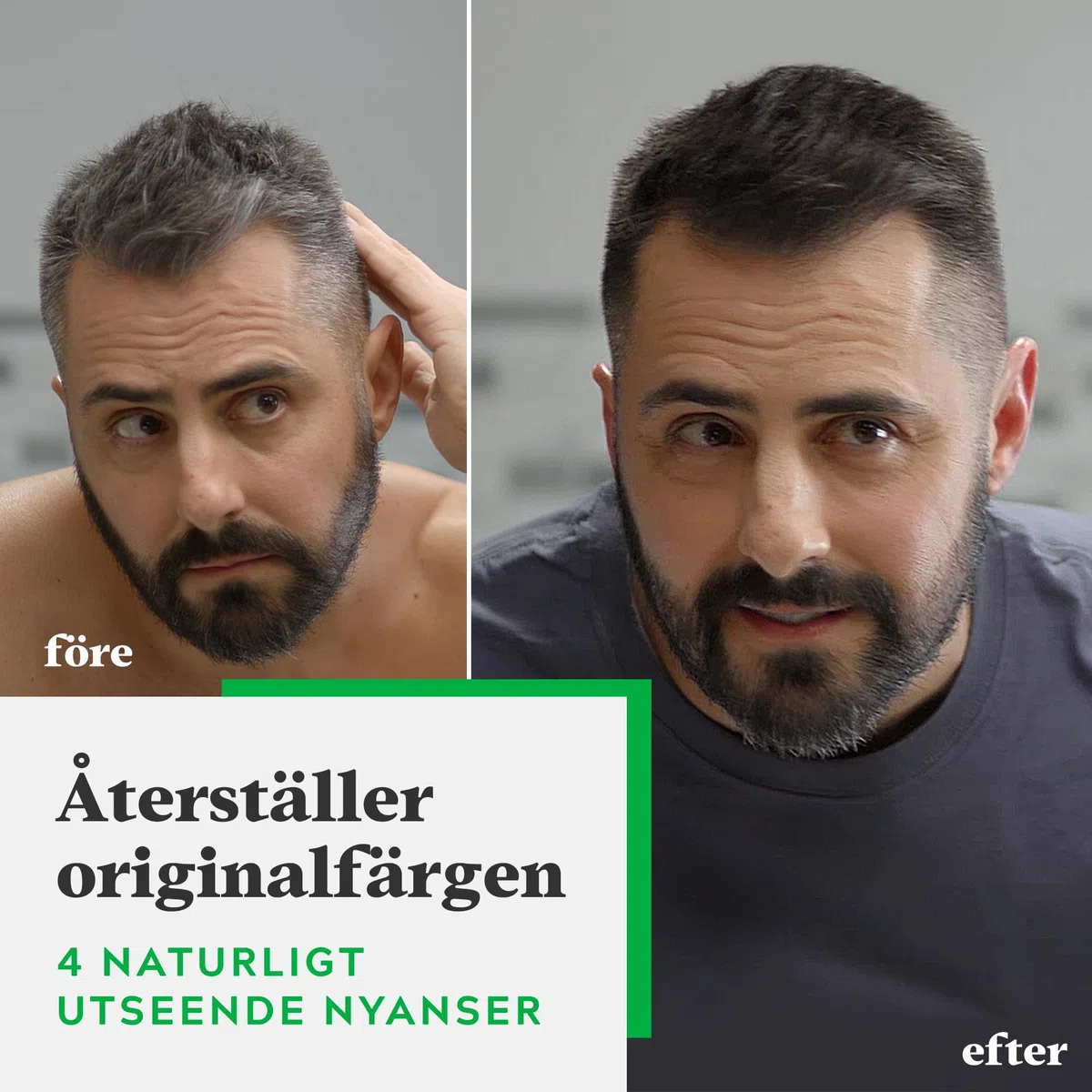 Nur For Men Original Formel Hellbraun Haarfarbe stellt die Natürliche Farbe Für Einen natürlichen Look, H25 (Packung mit 5)