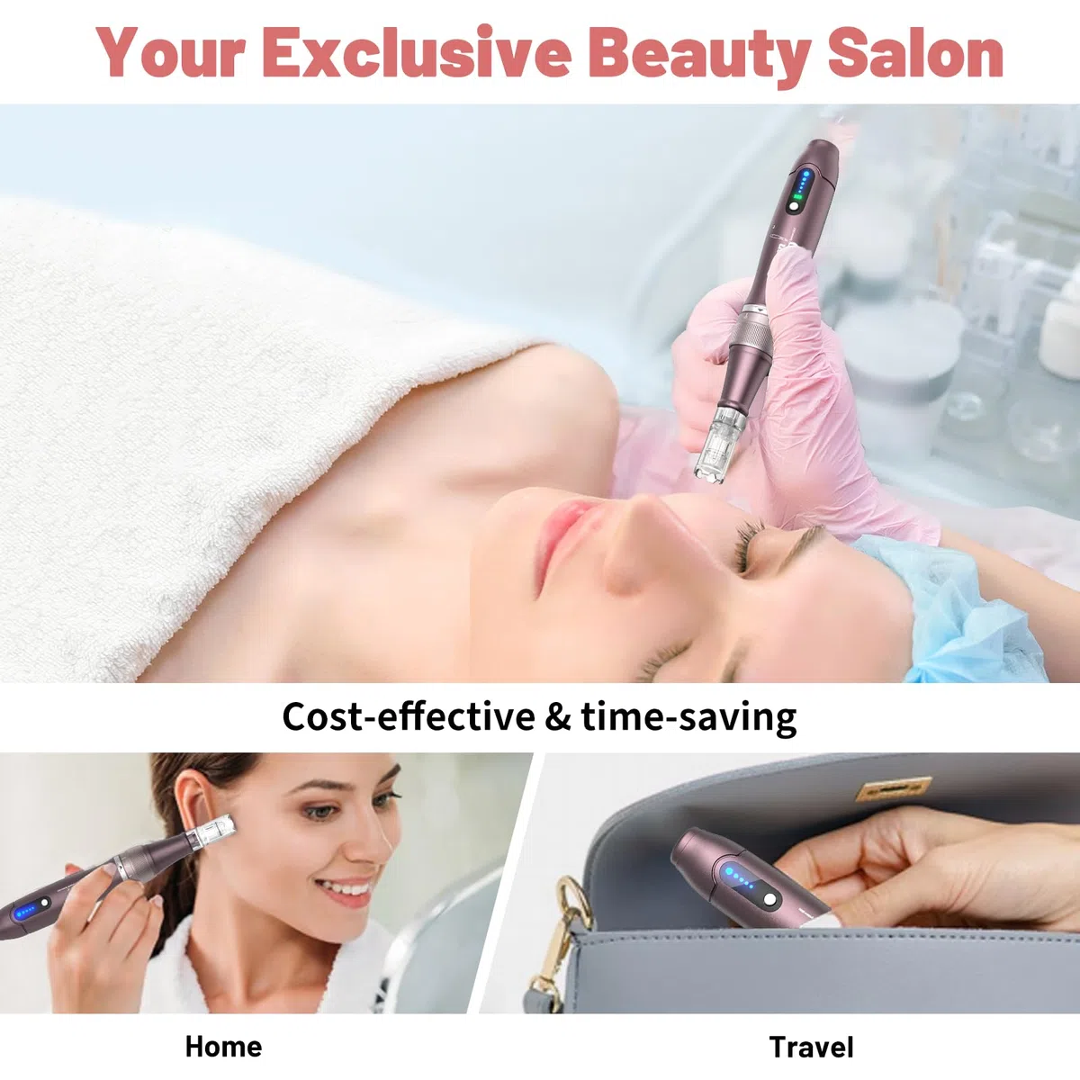 Dr. Pen 2026 Ultima A10 Professioneller Microneedling Pen, Kabellos mit 25 Ersatzkartuschen, 5 Stufen und LED-Anzeige Elektrischer Dermapen für Haarwachstum, Gesicht, Körper und Hautpflege