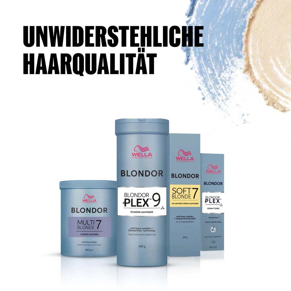 Wella Professionals BlondorPlex – Professionelles, staubfreies Blondierungspulver mit Bond-Builder-Technologie für bis zu 9 Tonstufen & 97% weniger Haarbruch