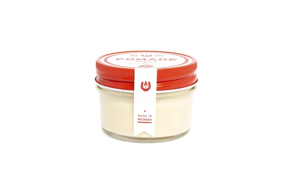 VGOSITE Ace High Pomade, starker Halt, natürlicher Glanz, auf Wasserbasis, handgefertigt, 113 g
