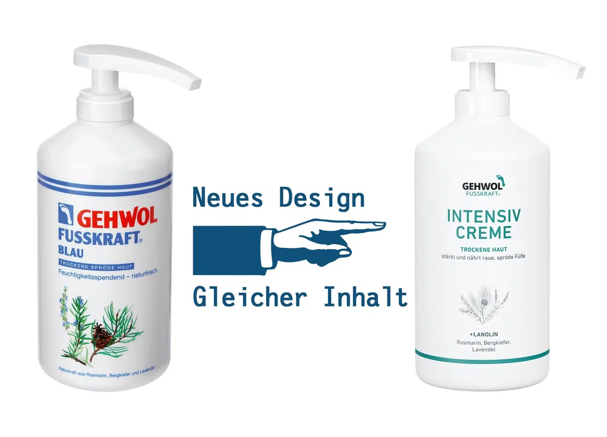 Gehwol Fusskraft Blau Fußcreme Für Trockene Raue Haut 500 ml