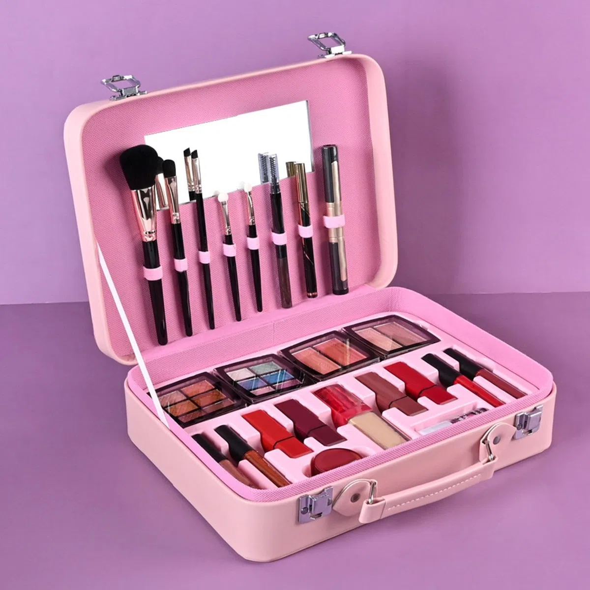 Make-up Set für Anfänger Tragbare Kosmetik-Palette | Langanhaltendes Wasserfestes Kosmetik-Set Für Anfänger für Damen, Mütter, Freundinnen und Bühnenauftritte