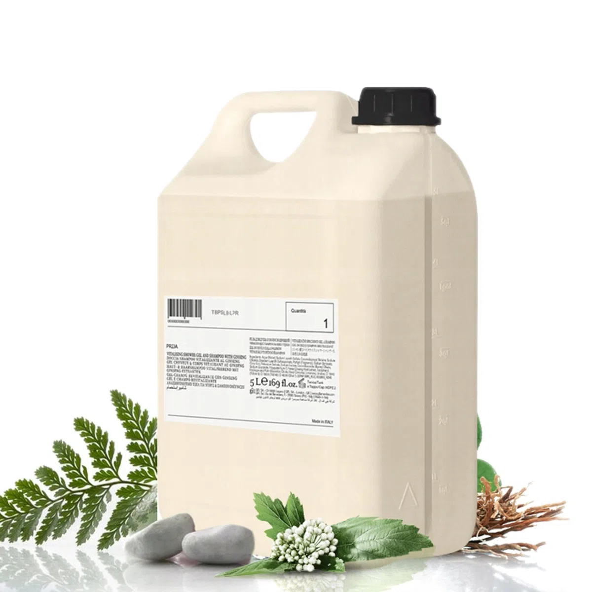 PRIJA Feuchtigkeitsspendende Hand- und Körpercreme mit Vitamin E, 5l