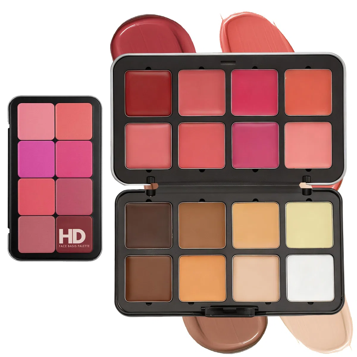 All-in-One-Make-up-Palette mit 16 Farben (wasserdicht): Highlighter, Concealer, Lidschatten und Rouge. Falten- und schweißresistent für makellosen Glanz