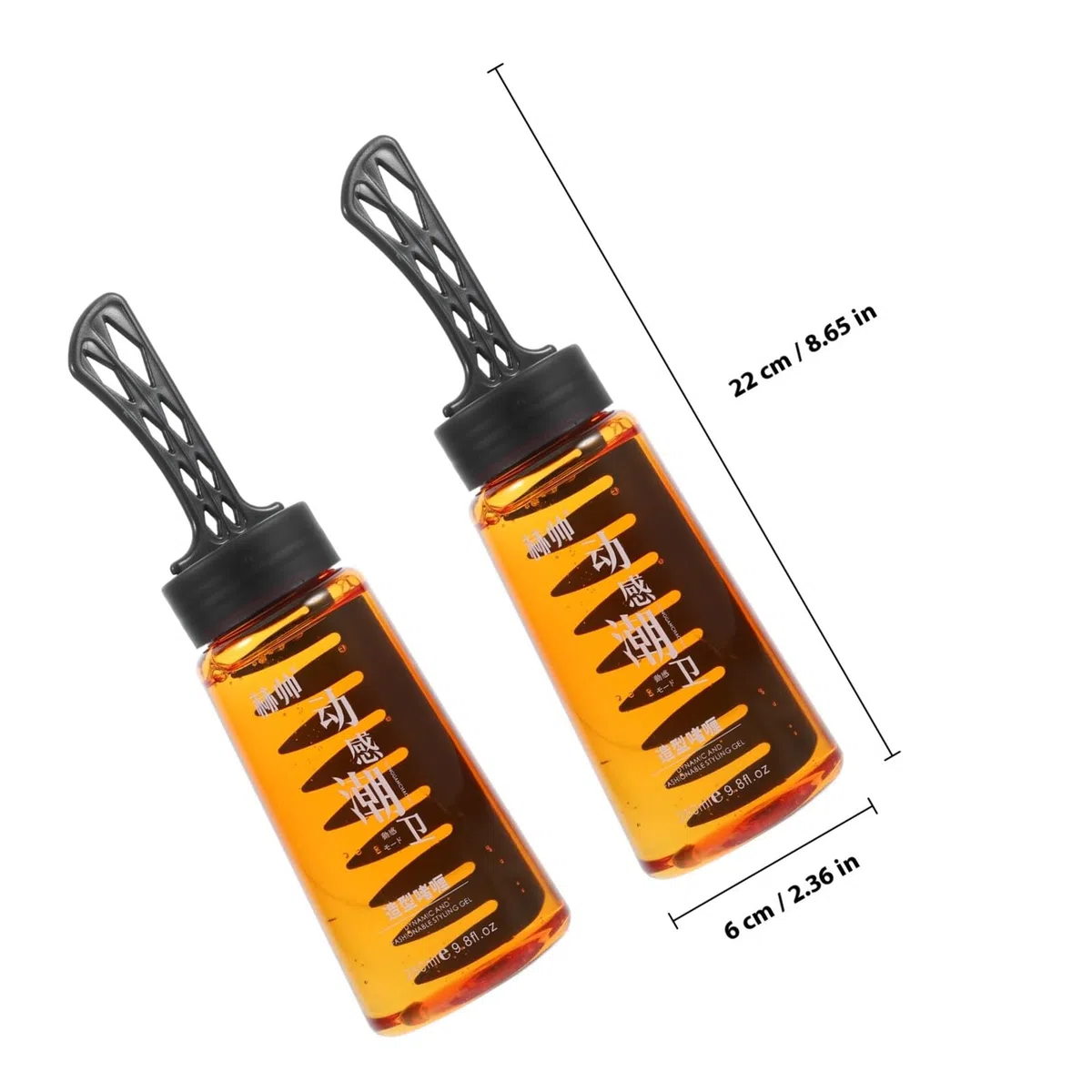 COLLBATH 2-in-1 Haargel mit Kamm Feuchtigkeitsspendendes Stylinggel 2 Stück-pack für Schnelles Trocknen und Einfache Anwendung aus Kunststoff für Herren zu Hause
