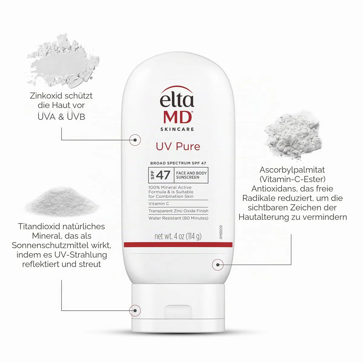 EltaMD UV Pure LSF 47 für Unisex 4 oz Sunscreen