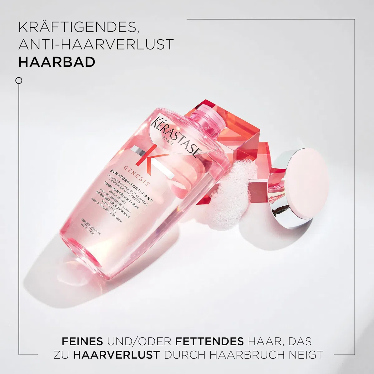 Kérastase Pflegeset mit Shampoo und Anti-Haarausfall Serum für feines und brüchiges Haar, Haarbad gegen Haarverlust und Haarbruch, Bain Hydra-Fortifiant & Sérum Anti-Chute Fortifiant, Genesis
