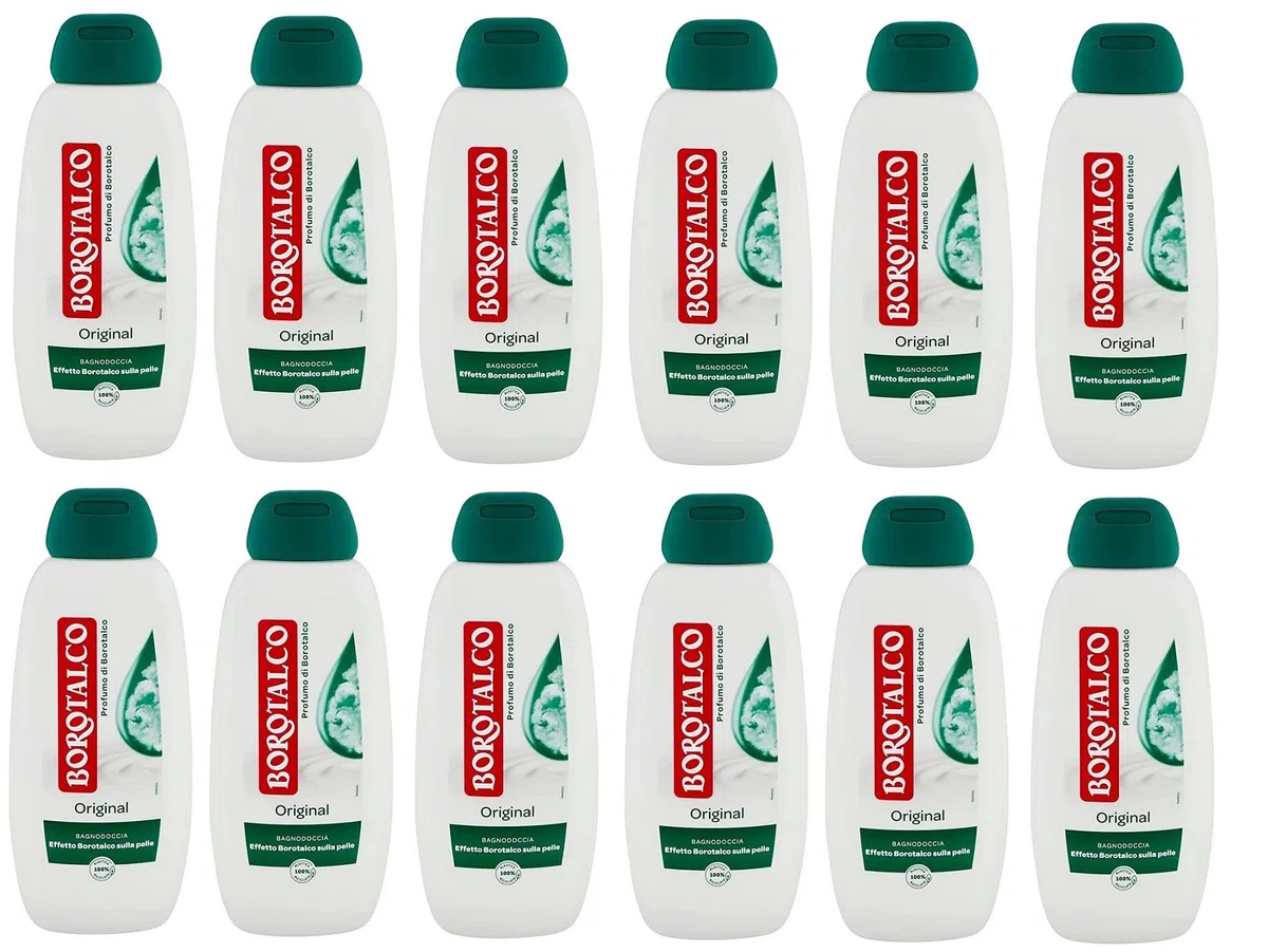 12x Borotalco Profumo di Borotalco Original Bagnodoccia Duschgel Schaumbad 450ml