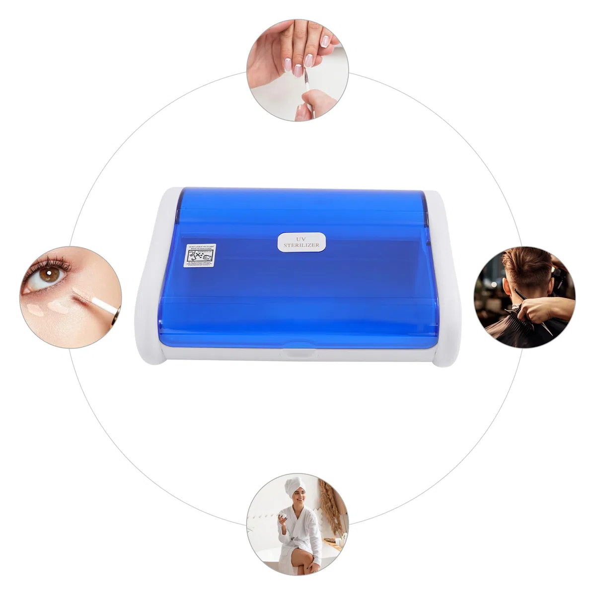 UV Sterilisator, 6W 220V UV Desinfektionsgerät mit Gitter, 2L Nagelwerkzeug Sterilisator für Instrumente Desinfektion Nagelstudio Fußpflege Tattoo, 31 * 21,5 * 10cm