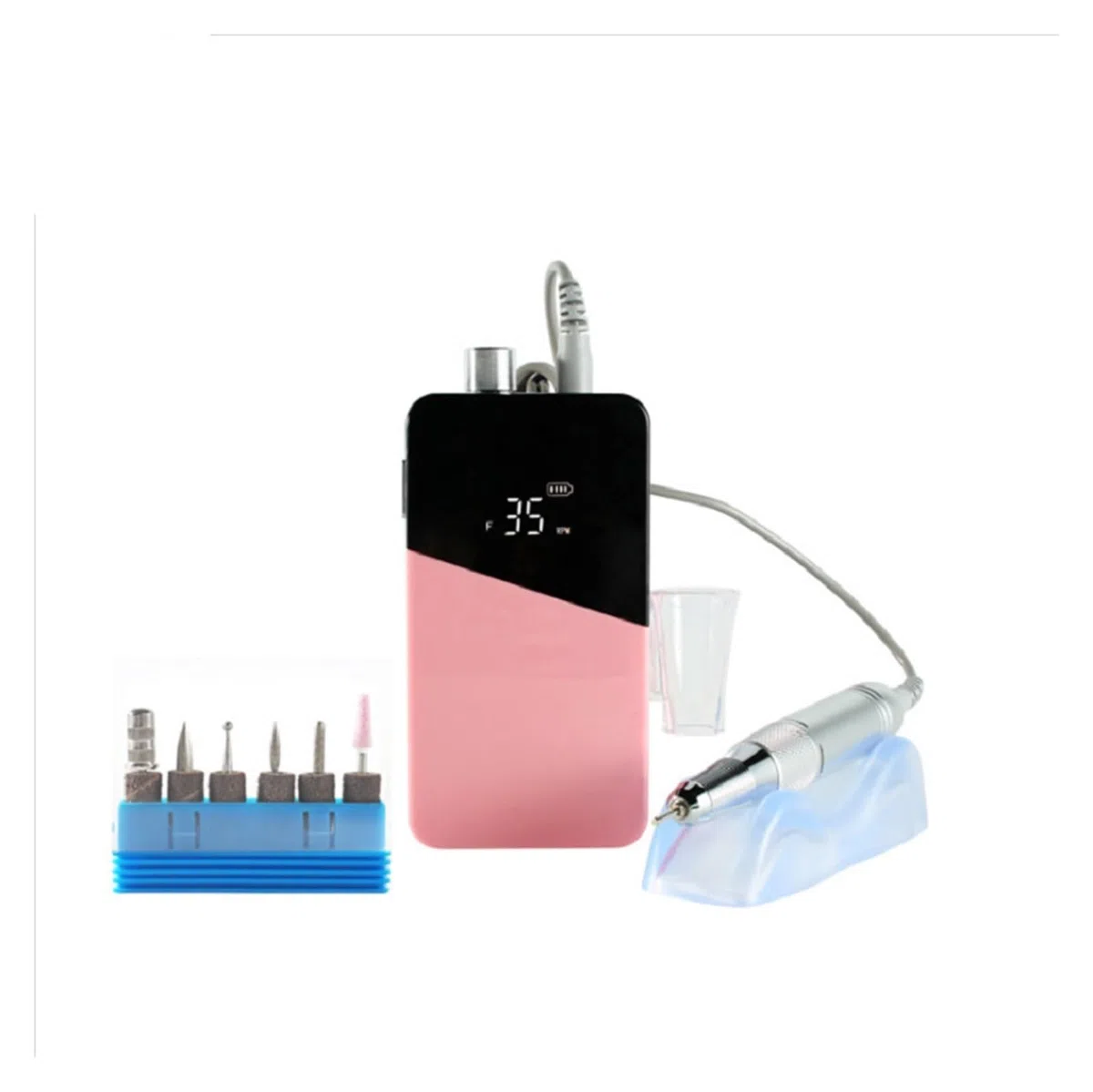 Nagelbohrer 35000 U/min tragbare elektrische Nagelbohrmaschine wiederaufladbare kabellose Maniküre-Pediküre-Set for Nagelausrüstung