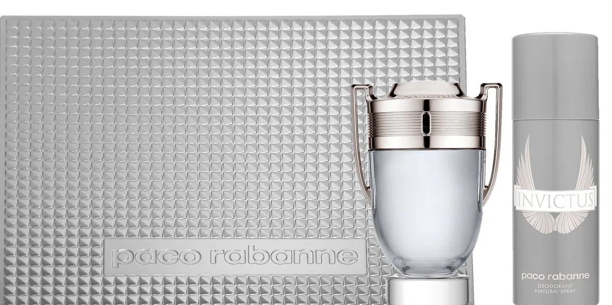 Paco Rabanne Invictus Geschenkset für Ihn (EdT 100ml Deospray 150ml)