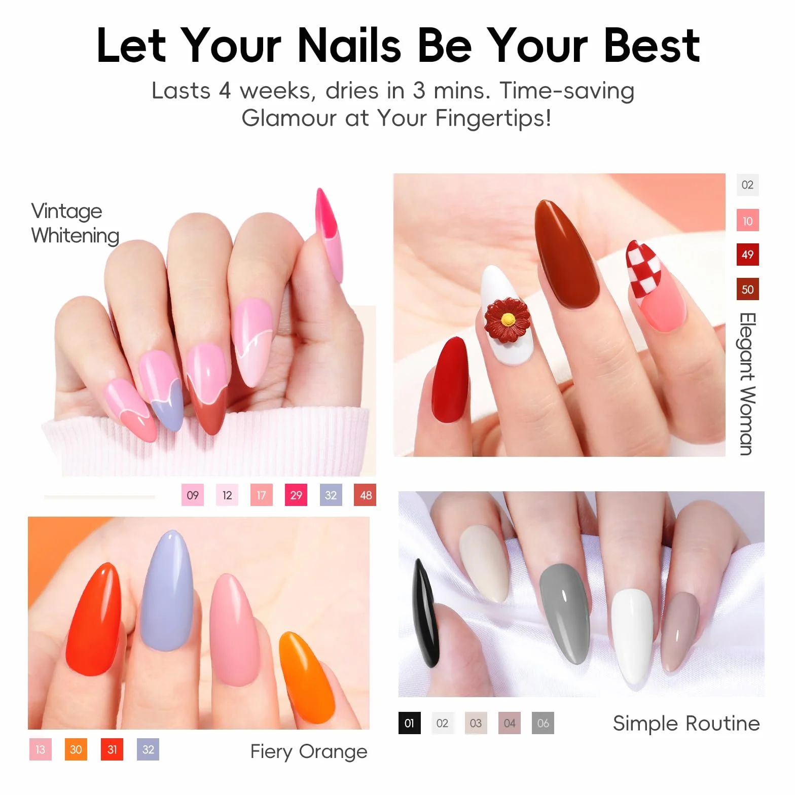 PEACECOLOR UV Nagellack Set mit UV Lampe Elektrische Nagelfräser, 35+5 Gel Nagellack UV mit Base Coat Top Coat Gel Nägel Set Nagelset Gelnägel Starterset Maniküre Geschenk für Frauen