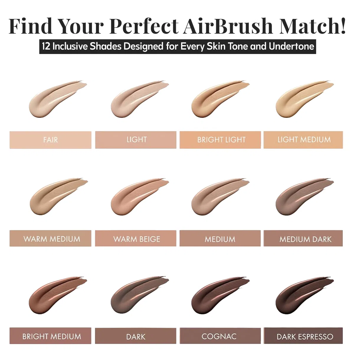 MagicMinerals AirBrush Foundation von Jerome Alexander - 2-teiliges Set mit Airbrush-Foundation und Kabuki-Pinsel - Spray Make-up mit Anti-Aging-Inhaltsstoffen für glatte, strahlende Haut (Fair) | Inklusive Kabuki-Pinsel, feiner Sprühnebel, aufbaubare Abd