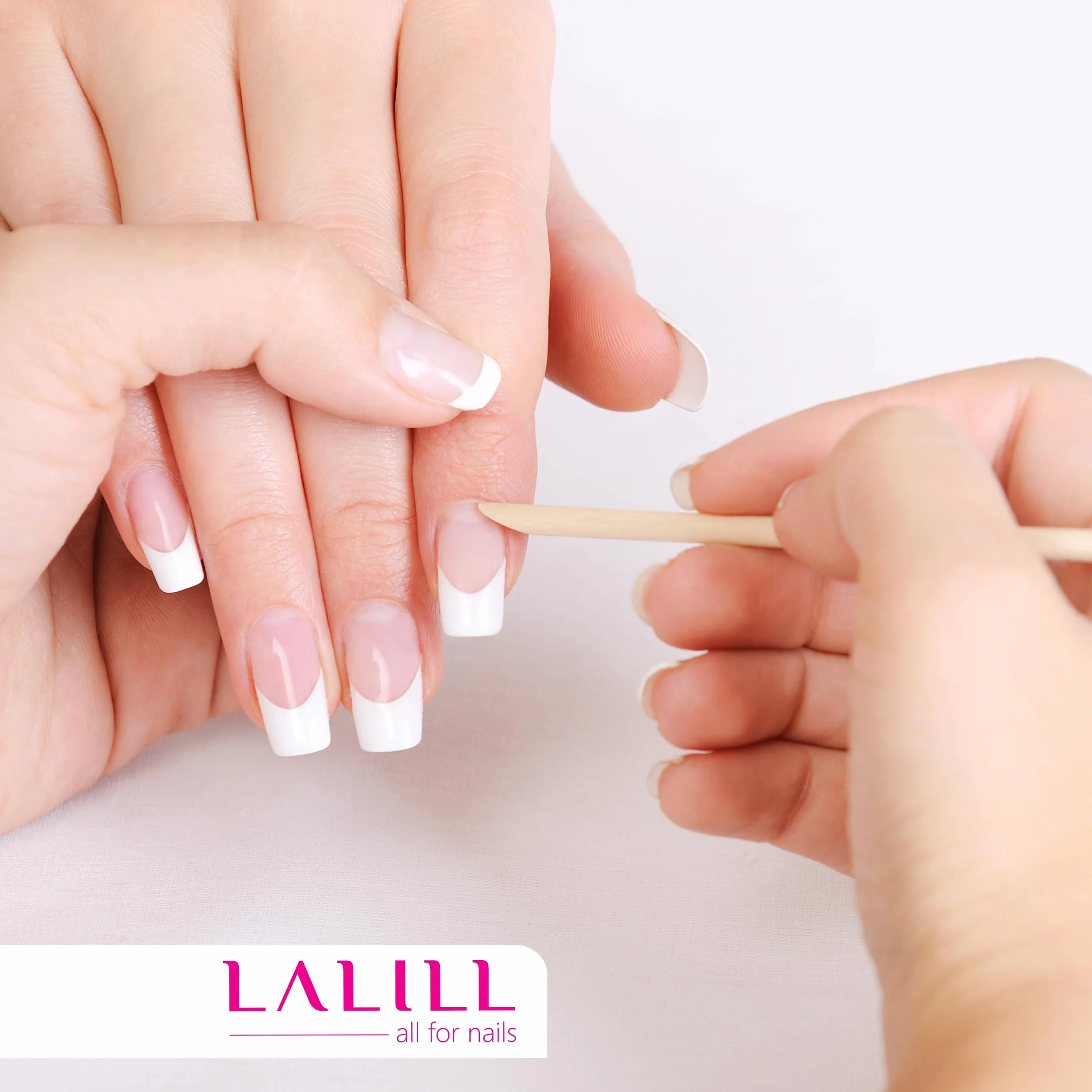 LALILL Holzstäbchen 100 Stück - Nailhautschieber - Holz Orange Sticks for Maniküre, Pediküre - Maniküre Nailhautpflege for Tattoo, Eyelashes, Beauty, Make-up, Nails