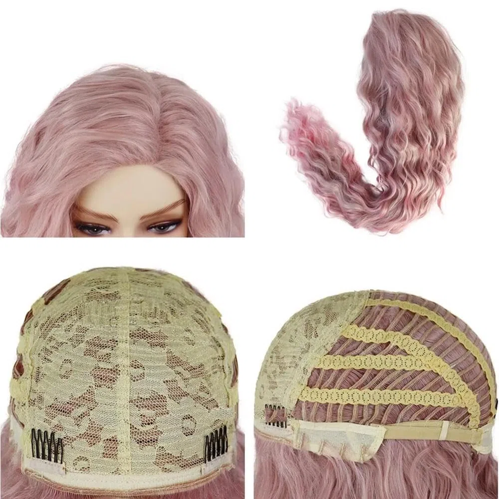 Haarpflege 26 Zoll Lange Gewellte Ombre-Haarperücke Für Frauen Und Mädchen Tägliche Cosplay-Party