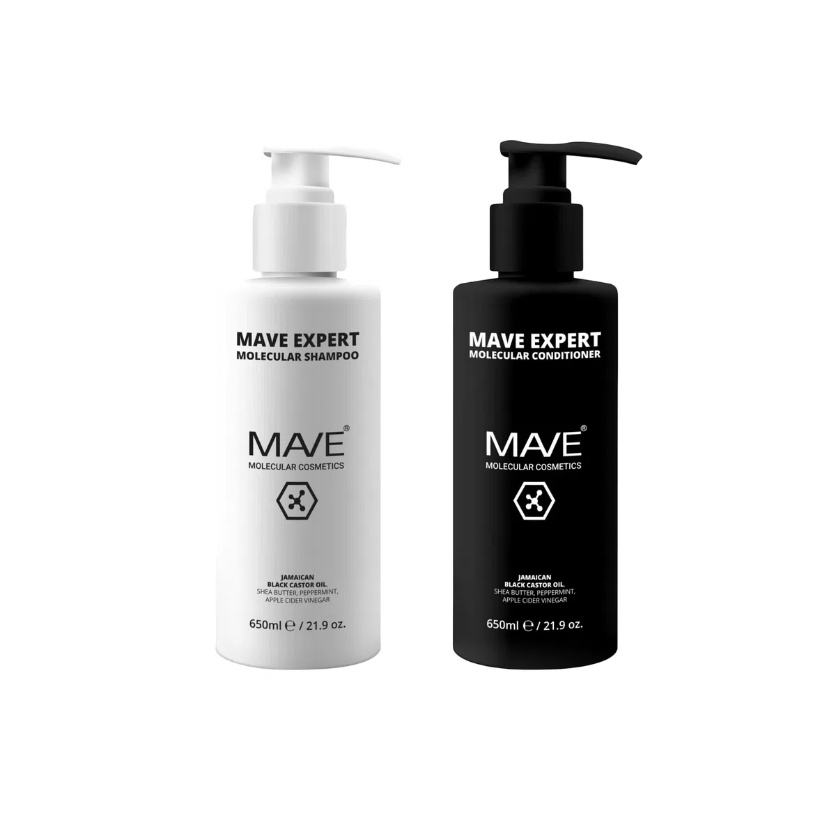 MAVE EXPERT – Stärkendes Shampoo & Conditioner (je 650 ml) | Regeneration & Feuchtigkeit | Haarwachstum, Kräftigung & Volumen | Für feines, trockenes & strapaziertes Haar | Sulfatfrei, ohne Parabene |
