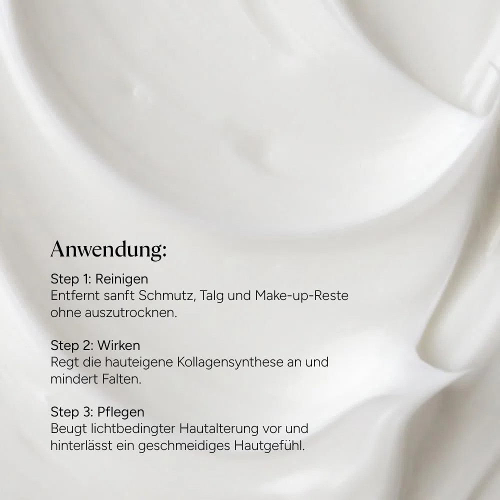 JUNGLÜCK Set Linien & Falten minimieren SPF 50 | Reinigungsöl + Pro-Kollagen Serum + Regenerierende Tagescreme SPF 50 – strafft & schützt vor UV