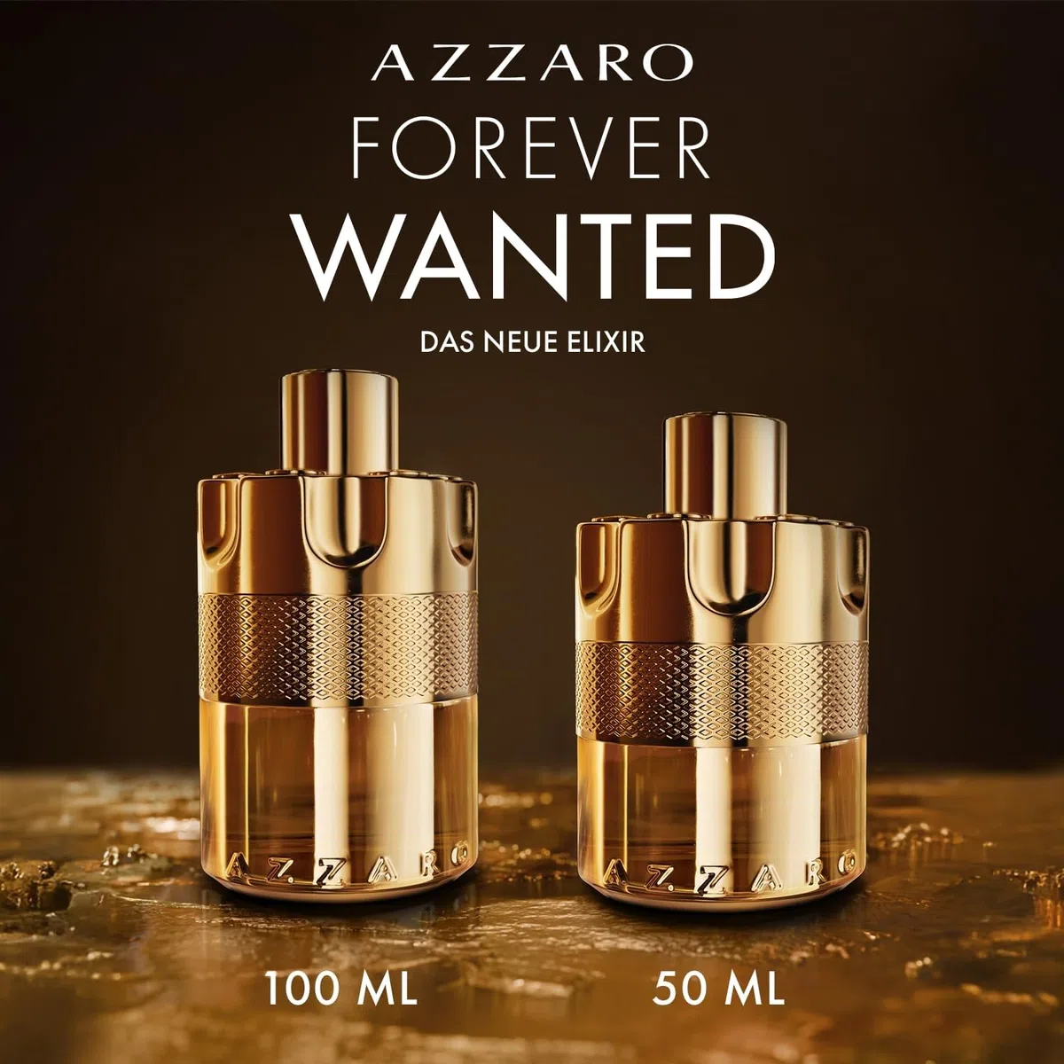 Azzaro Forever Wanted Elixir Eau de Parfum, intensiver, holzig-ledriger Herrenduft, verführerisches Parfüm für Männer