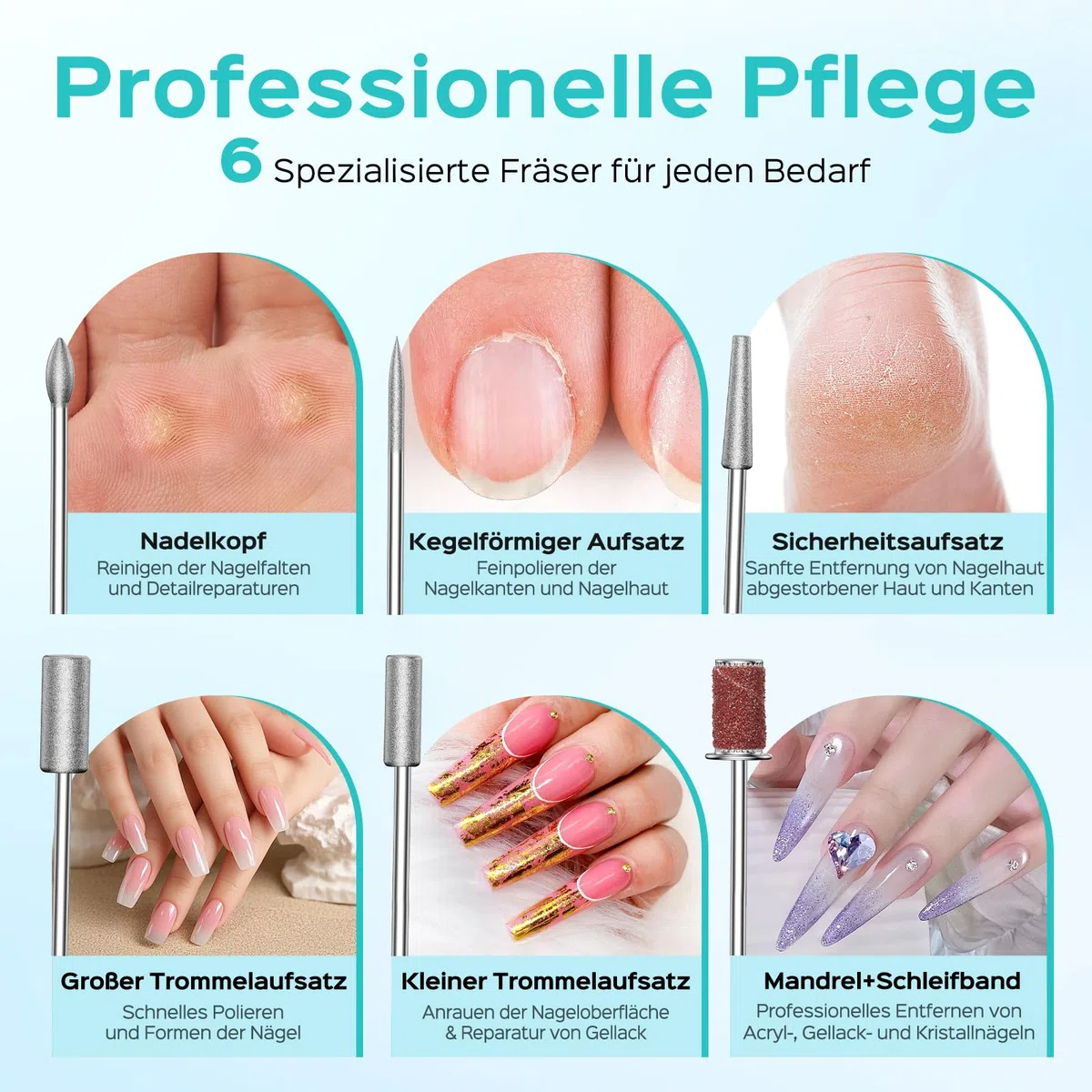 COSLUS C50 Nagelfräser Kabellose Elektrische Nagelfeile: 12-stufiger Nagelfräser mit LED-Display für Gelnägel, Acryl-Gel-Dip-Pulver-Entfernung, Nageldesign-Übung, Heim-DIY & Reisenutzung,Dunkelgrau