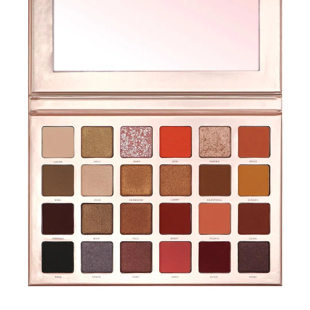 KU2 Cosmetics Lidschatten Palette Summernights mit 24 Farben | 13 Matte Farben, 11 Schimmernde Farben, Integrierter Spiegel, Make Up für jeden Hauttyp