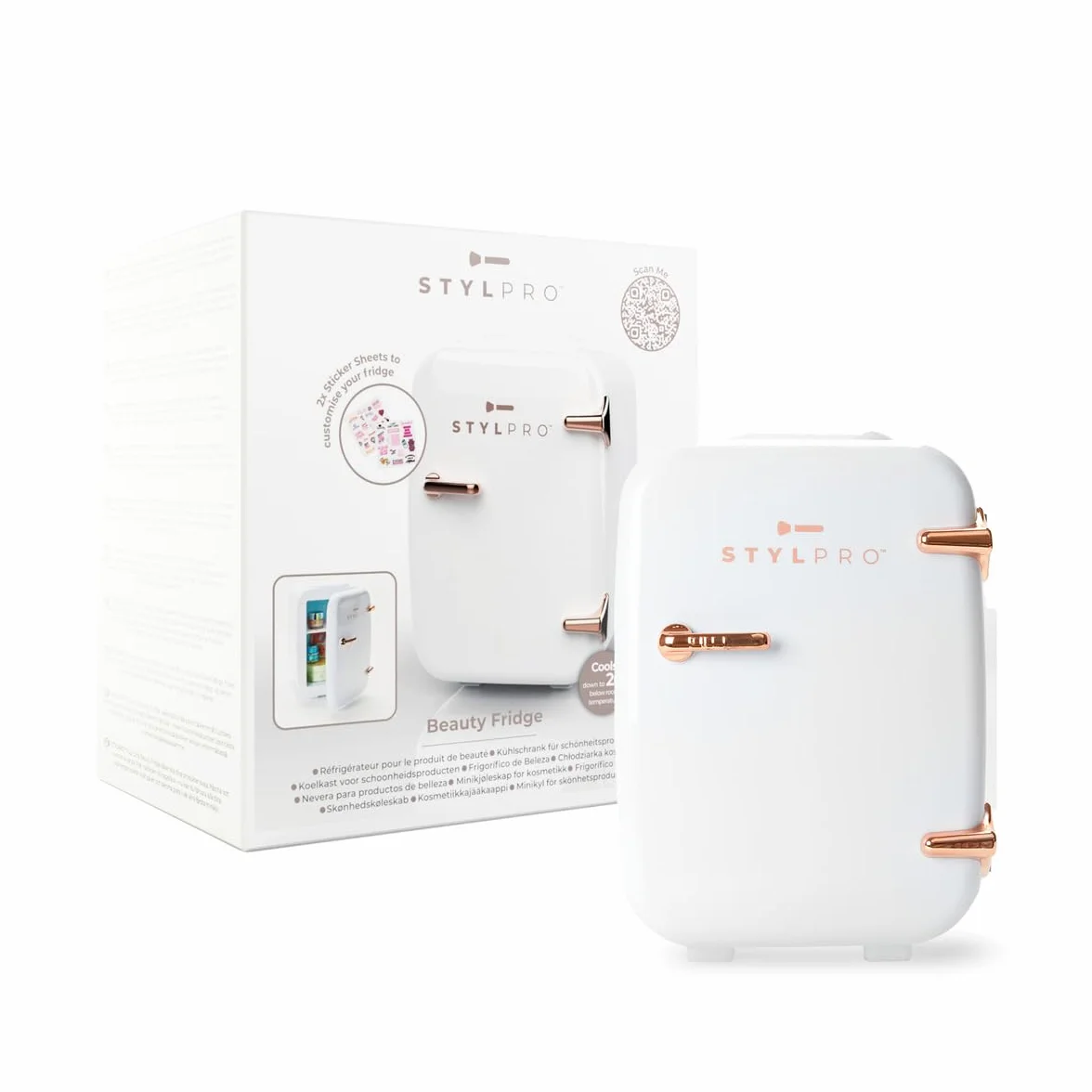 StylPro Beauty Kühlschrank 4L Roségold Kosmetik Kalt Warm Gesichtspflege