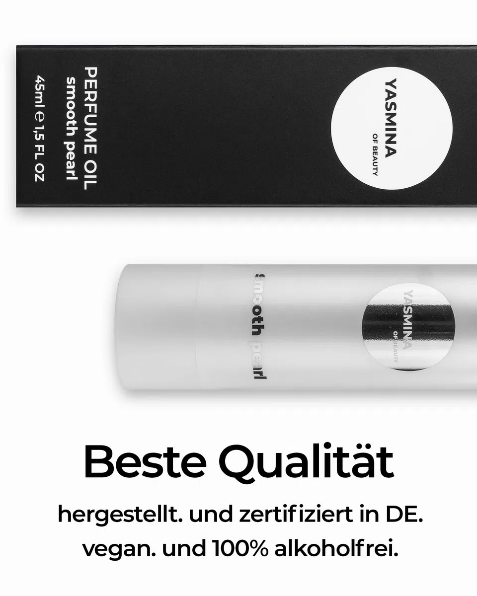 Smooth Pearl Parfum Oil Frauen - Parfum Damen - Intensiver, Ausgewogener Blumiger Duft - 100% Alkoholfrei - Pflegende Ätherische Öle