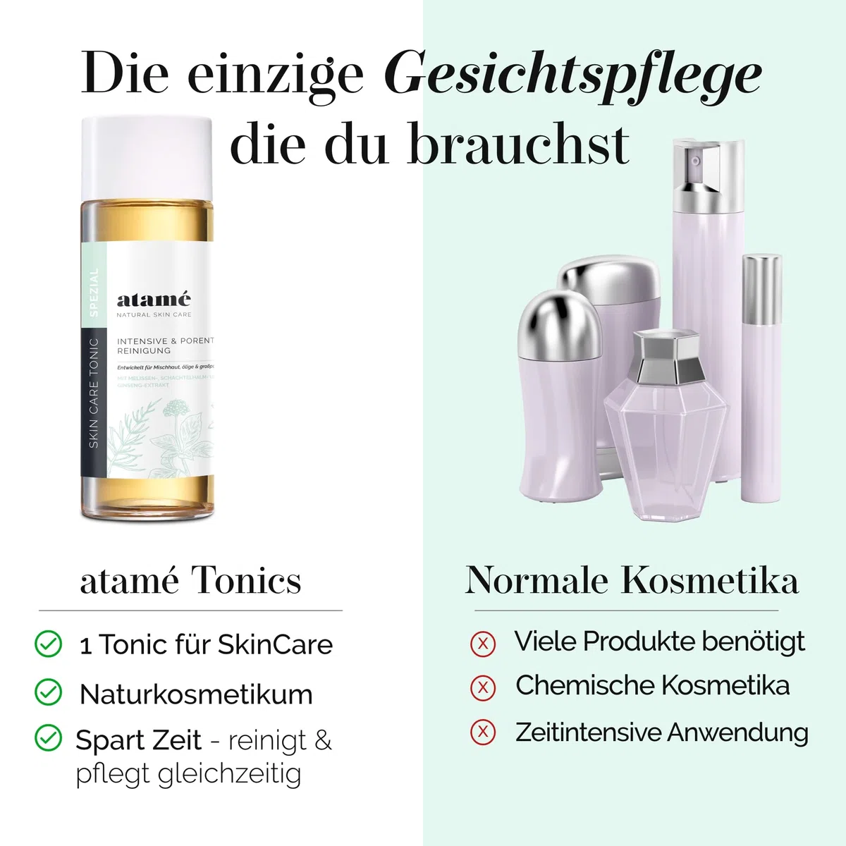 Tonic Spezial – Tiefenreinigung und Pflege für Mischhaut und ölige Haut, 500 ml