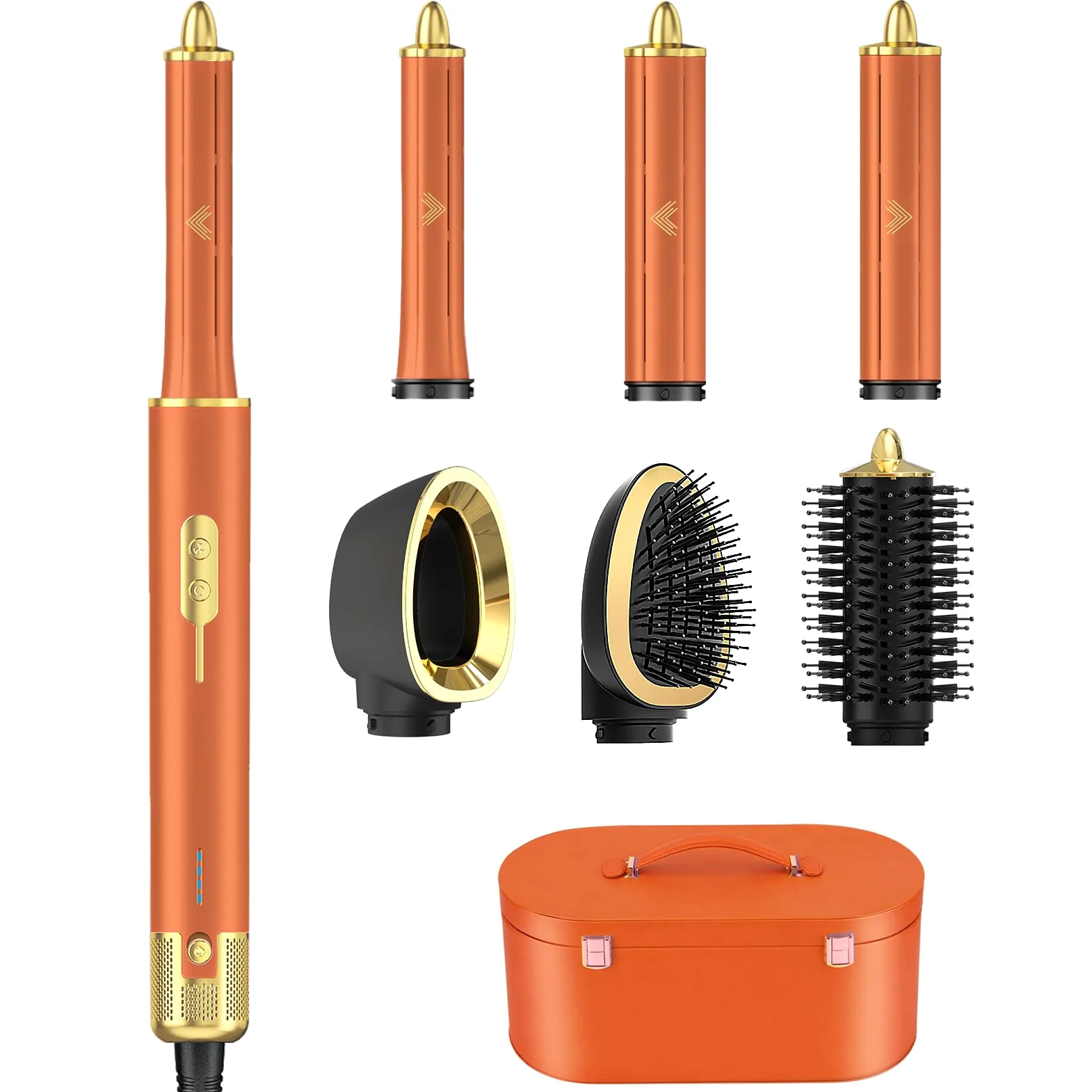 7 in 1 Haarstyler Set, Airstyler, Auto-Wrap-Lockenstab, Föhnbürste, Ionen Föhn, Schnelltrocknend