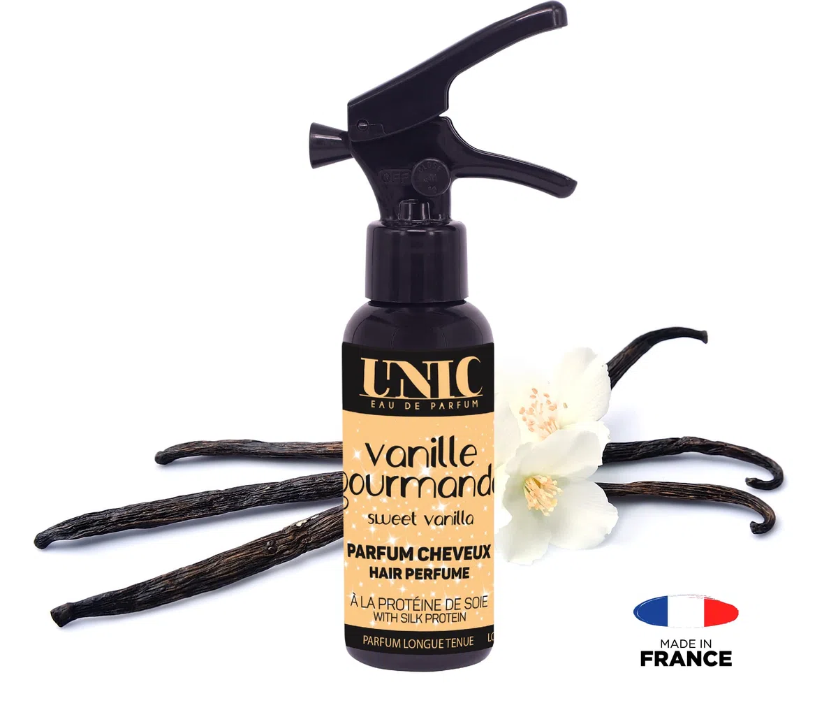 UNIC - Parfum Cheveux, Vanille Gourmande, 50 ml (Packung mit 2)
