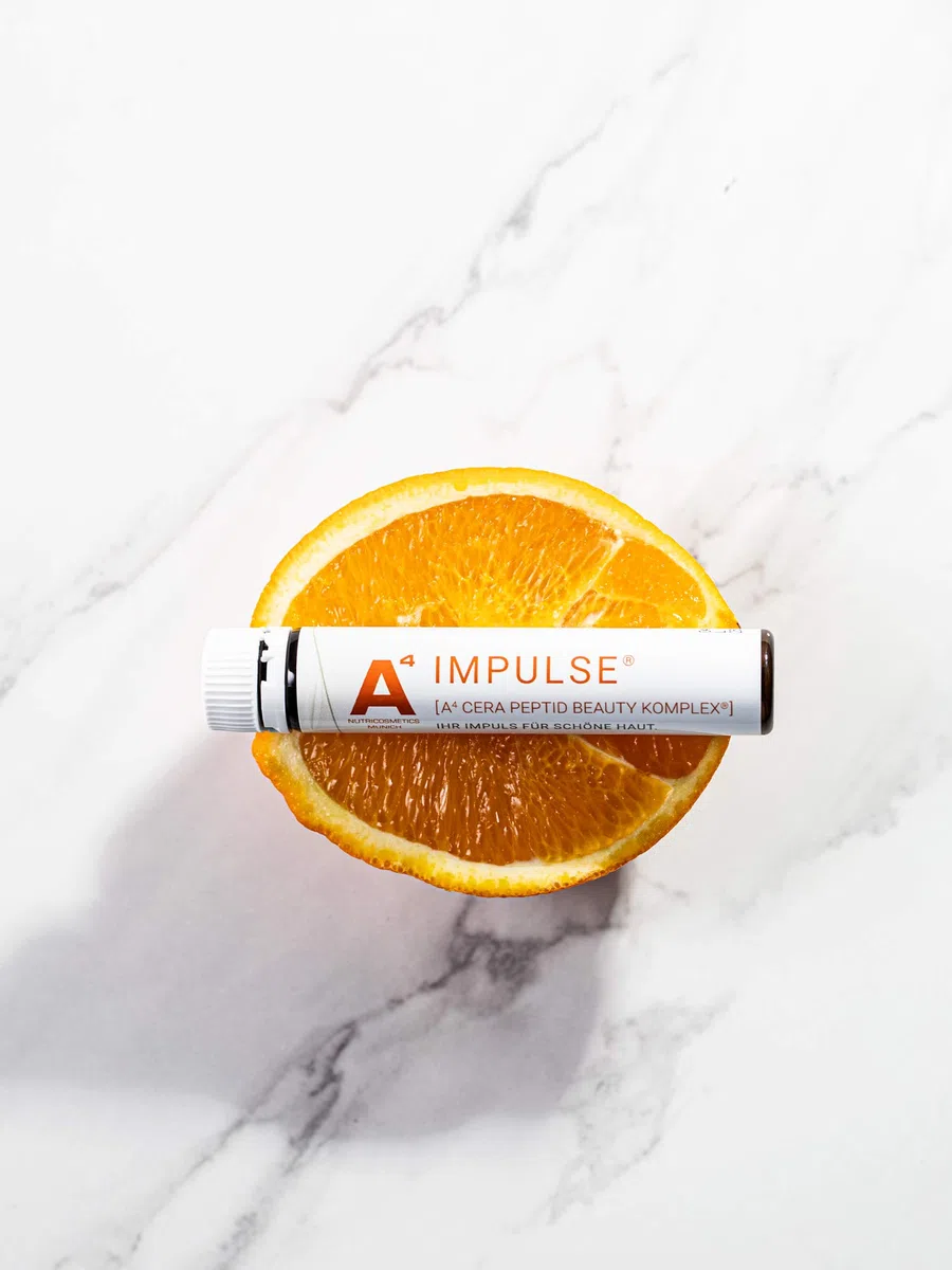 A4 IMPULSE Kollagen-Trinkampullen - Anti-Aging Beauty-Drink mit Ceramiden + Vitaminen (1 x 28 Stk.)