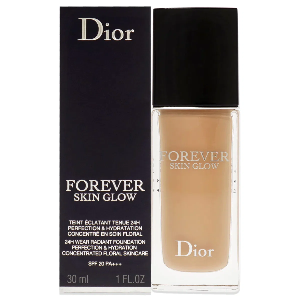 Dior, Forever Skin Glow Foundation 24H - 3 Warm Peach, 30 ml.