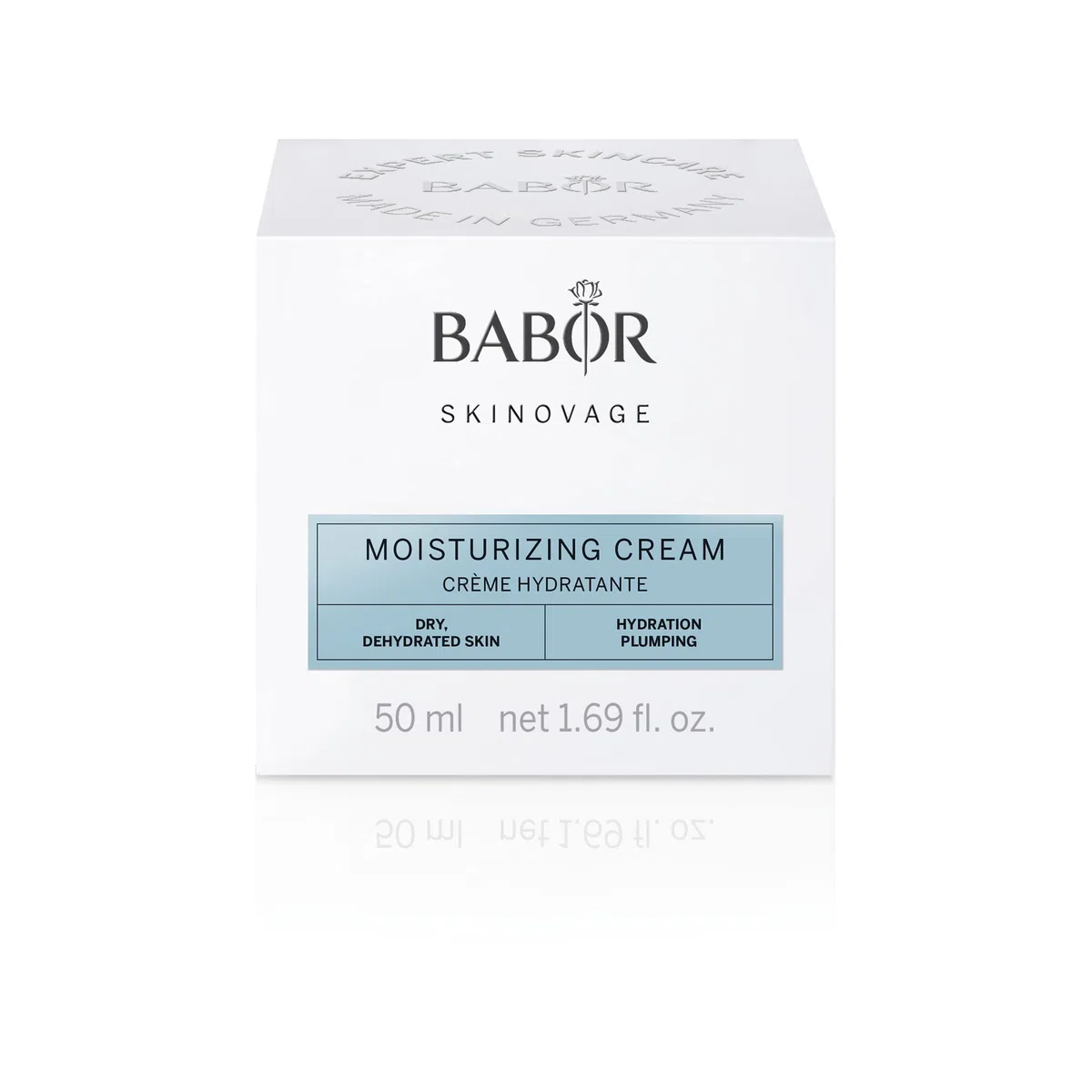 BABOR SKINOVAGE Moisturizing Cream, Gesichtscreme für trockene Haut, Intensive Feuchtigkeitspflege mit Hyaluronsäure, Vegane Formel, 50 ml