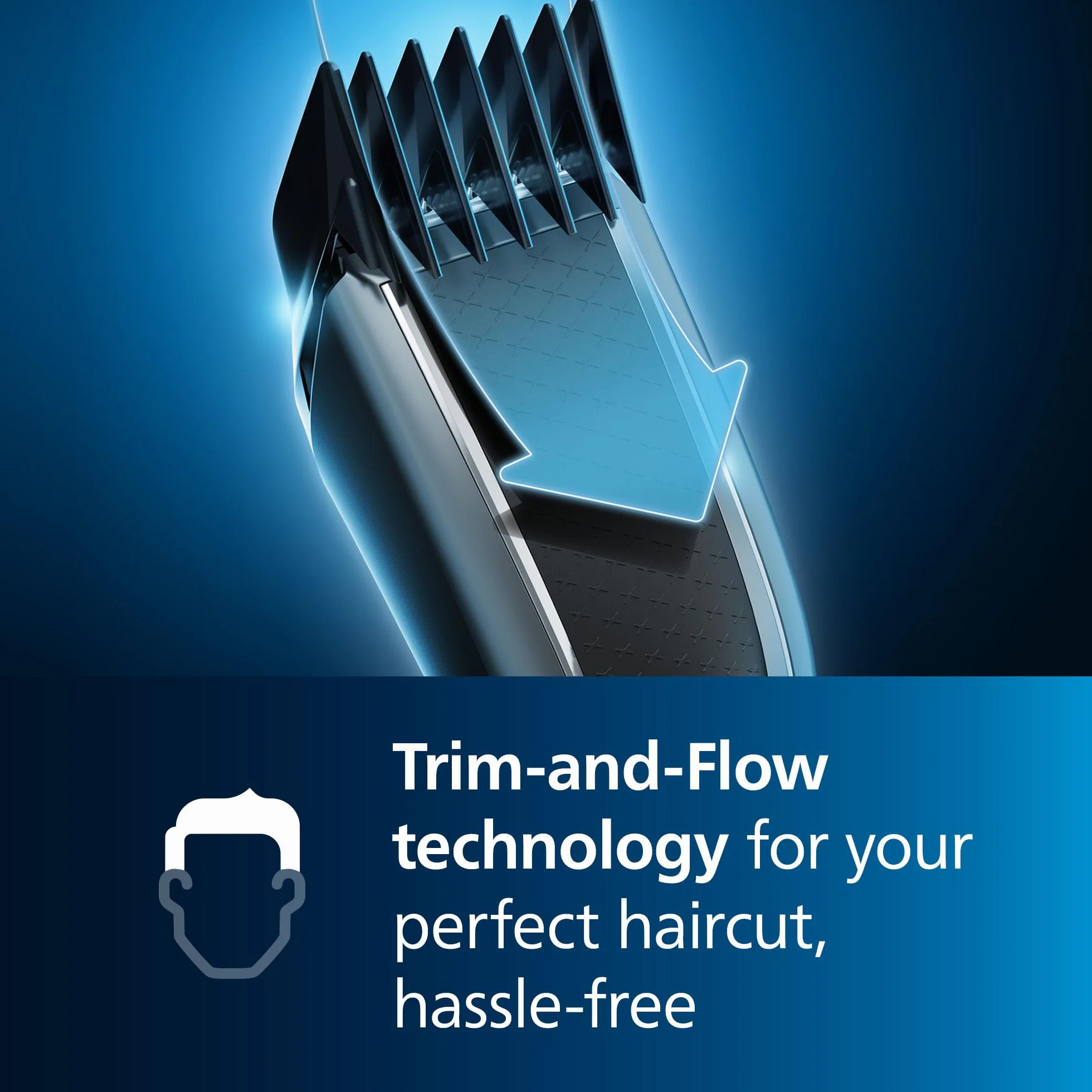 Philips Series 7000 Hair Clipper HC7650/15 Trim-n-Flow Technologie