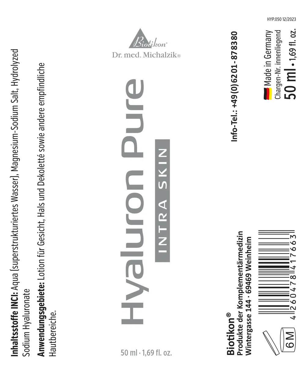 Hyaluron Pure, Dr. Michalzik, Hyaluronsäure, 50 ml Fluid | Hyaluronsäure • eigene deutsche Produktion • ohne Zusätze