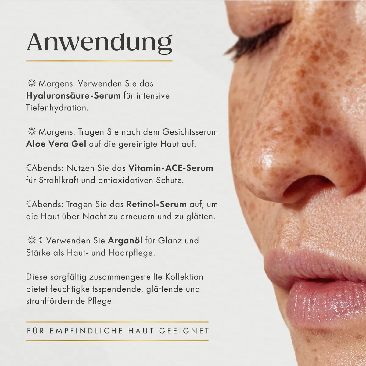 Satin Naturel Geschenkset für Frauen 5x30ml Skincare Routine Aloe Vera Gel Arganöl Vitamin C Serum Hyaluron Serum Retinol Creme Vegan Luxus Geschenkbox Premium Edition