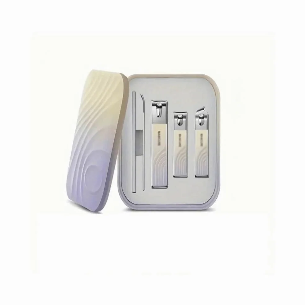 Nagelknipser-Set Praktisches Nagelknipser-Set for Zuhause, Nagelschere, Pediküre-Werkzeuge aus Edelstahl, hochwertige Nagelknipser für männliche und weibliche Nägel Schere(Purple)