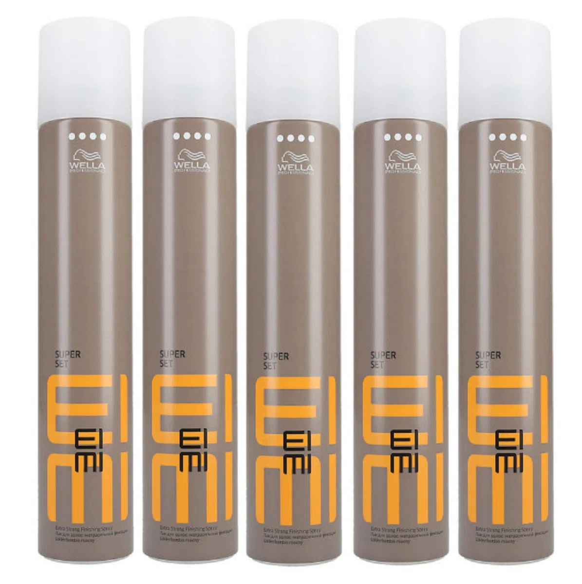 5er Wella Professionals EIMI Super Set Haarspray Extra Strong Finishing Spray 500 ml