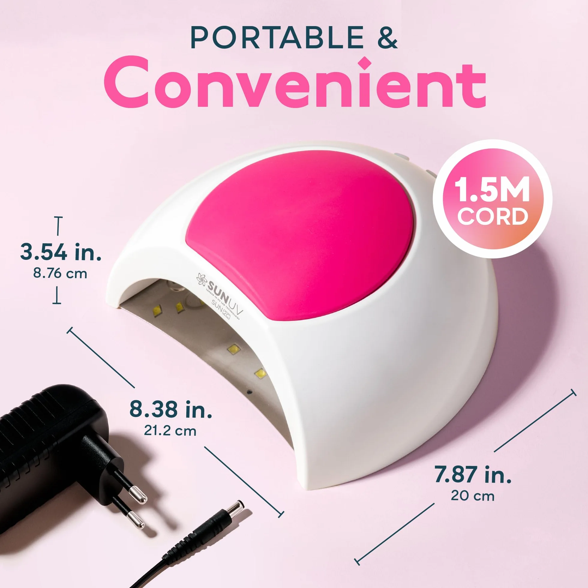 SUNUV SUN2C Nageltrockner UV LED Nagellampe für Gelnägel, 10, 30, 60, 90s Timer, Automatischer Infrarotsensor, Geeignet für Maniküre und Pediküre, Geschenk für Frauen