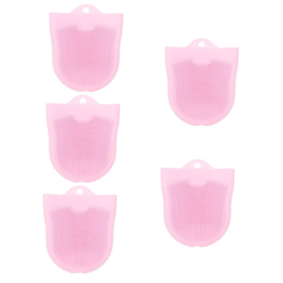 Housoutil 5stücke Silicone Gesichtsreinigungsbürste Ergonomische Peeling-bürste Mit Weichen Borsten Für Tiefenwirksame Und Sanfte Massage Für Hauttypen Lebensmittelechtes