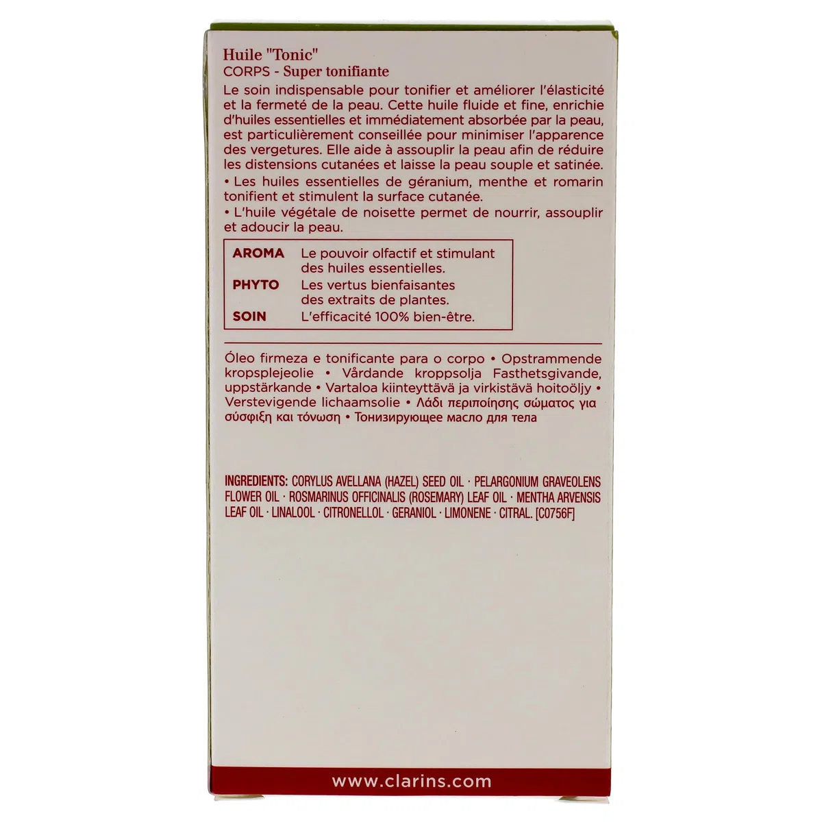 Clarins Huile Tonic Körperöl, 100 ml