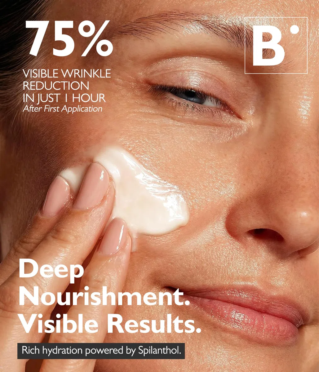 Biotulin - Rich Cream 50ml - Anti-Falten Feuchtigkeitscreme mit Spilanthol und Hyaluronsäure - Aufgepolsterte und intensiv genährte Haut für 24 Stunden