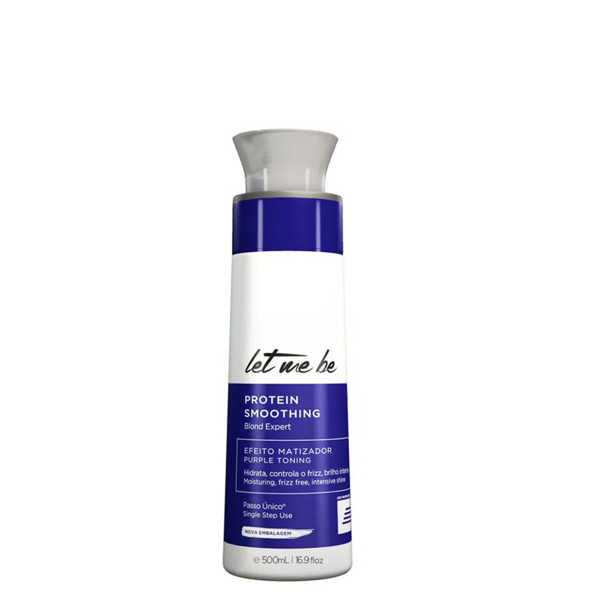 Let Me Be – Protein Smoothing Blond Expert, 1-Schritt Glättung ohne Formaldehyd, mit Keratin & Bio-Wirkstoffen, schützt blondes, graues & blondiertes Haar – 100 % brasilianisch (500ml)