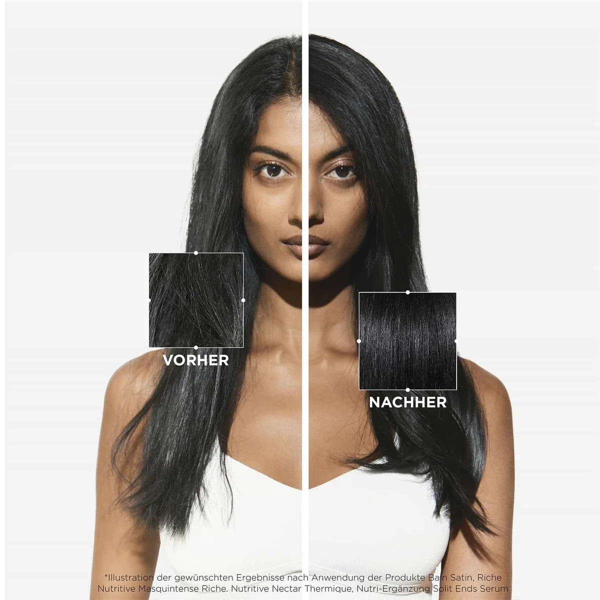Kérastase Pflegeset mit Nutritive Bain Satin Riche High Nutrition Rich Shampoo, Nutritive Masquintense Deep Nutrition Soft Mask und Elixir Ultime Huile Originale Haaröl in Reisegröße (15 ml) gratis