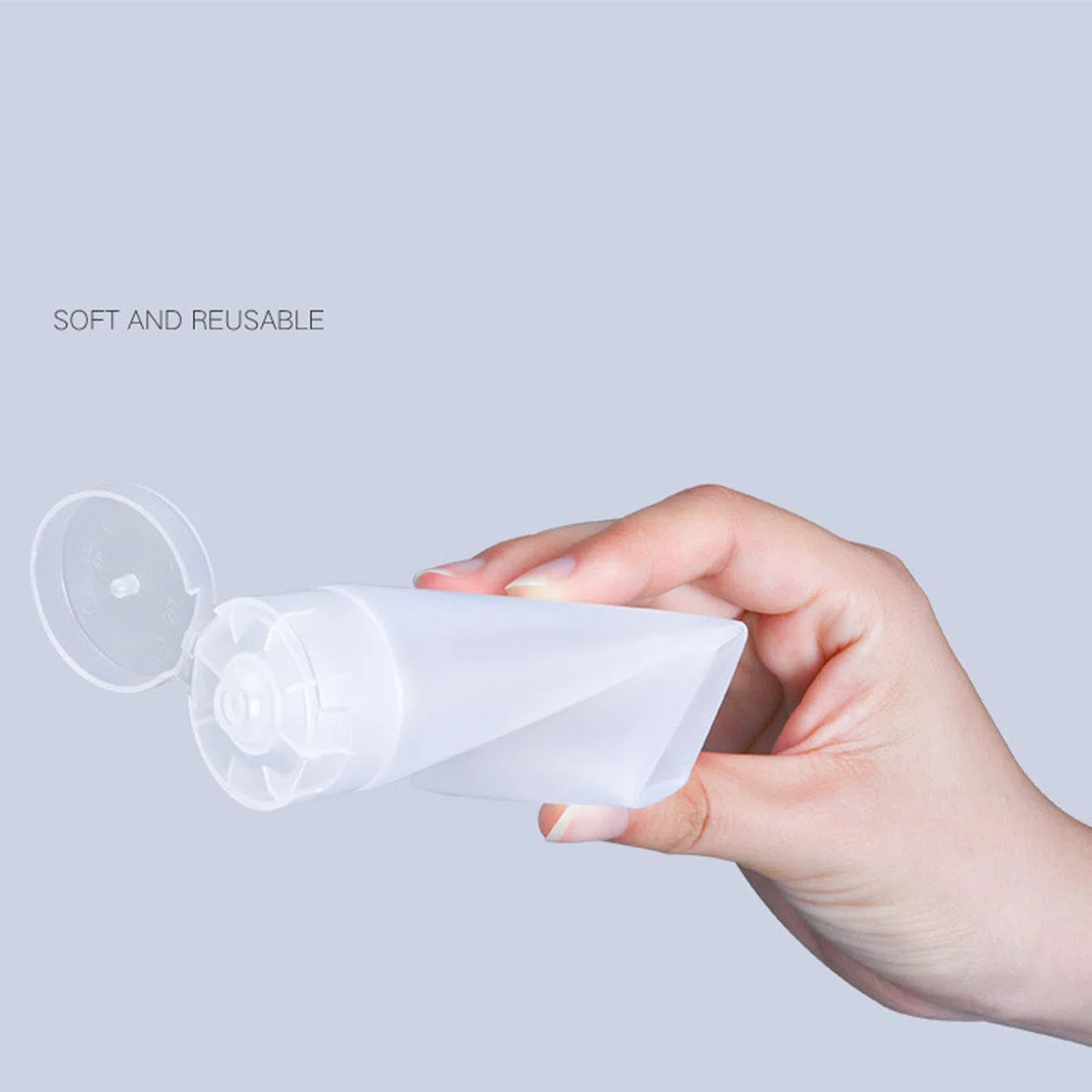 5 Stück Transparenter Nachfüllbare Leere Tuben,100ml Befüllen Tuben | Leere Tuben zum Befüllen, Probenbehälter, Leere Flüssige Foundation Tuben für Reisen und DIY-Projekte,DIY Lipgloss,Kosmetik