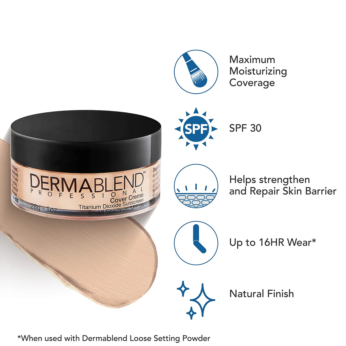 Dermablend Chroma 1 Gesichts-Make-up, Rose Beige