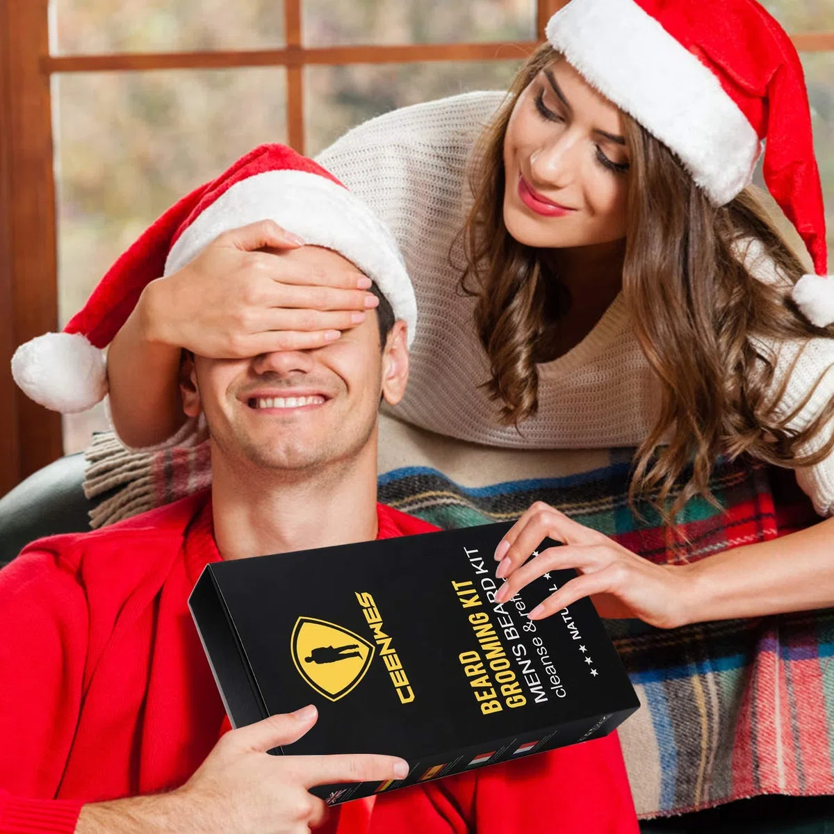 Bartpflege Set 9 in 1 Bartpflegeset Bartshampoo Bartöl Bartbalsam für Bart Pflege Bartbürste Bartkamm Bartschere Bartschablone Perfektes Geschenk für Männer