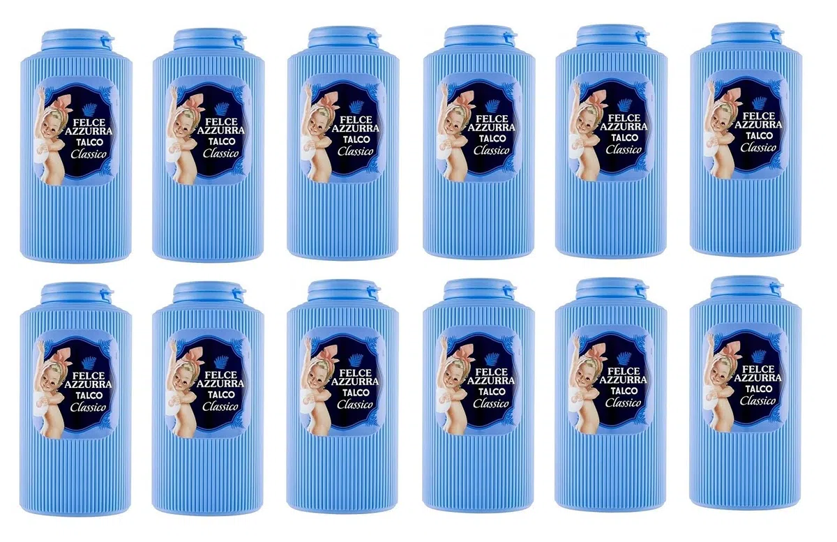 12x Paglieri Felce Azzurra Talco Classico Körperpuder Klassisch Talkum 500g