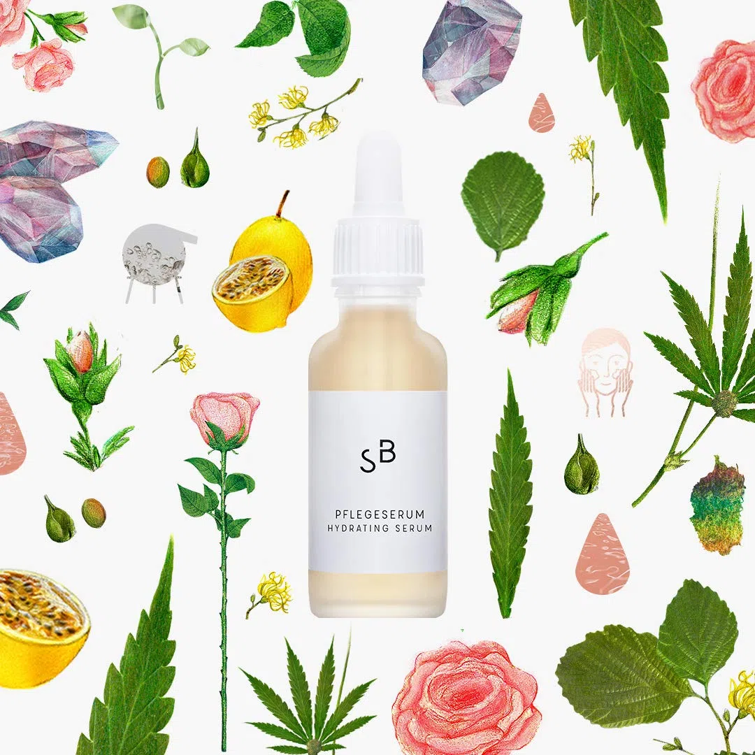 Studio Botanic Pflegeserum – Regenerierende Gesichtspflege mit BIO Hamamelisextrakt und BIO Rosenwasser – 30 ml Pipettenglasflasche – 100% Rein Natürlich – Zertifizierte Vegane Naturkosmetik